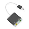 3.5mm USB Stereo Sound Adapter External Sound Card Converters for Voice Changing view 1