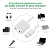 3.5mm USB Stereo Sound Adapter External Sound Card Converters for Voice Changing view 2