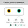 3.5mm USB Stereo Sound Adapter External Sound Card Converters for Voice Changing view 3