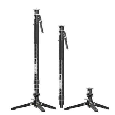 YC ONION FOTO PINETA Monopod Pro One-Hand Operation, Quick Release Plate,Carbon Fiber Height 30-63in Max Load 22lbs