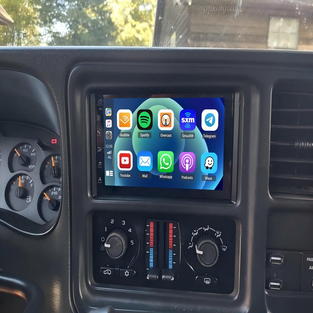 Car Radio for 2003 2004 2005 2006 Chevy Suburban 1500 2500 [2+32G] with Wireless Carplay Android Auto Bluetooth Touchscreen Stereo GPS/SWC/FM/