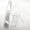 100pcs Clear Plastic wire free metal free twist ties no wire inside for bundling and securing plastic bags, toy packaging or cables (Clear Flat, 7 in) view 2