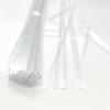 100pcs Clear Plastic wire free metal free twist ties no wire inside for bundling and securing plastic bags, toy packaging or cables (Clear Flat, 7 in) view 4