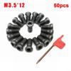 50X M2 M2.5 .5 M5 for Torx Screws for Carbide, Replacement Screws for CNC Lathe Tool Holders, High Strength Tool Clamping Fasteners with Wrench, for Durable.5x12 view 2