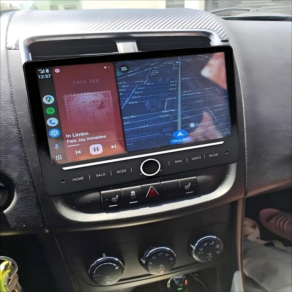 10-Inch Car Stereo Radio for Dodge Avenger 2008-2014 with Apple CarPlay & Android Auto 4+64GB Touch Screen Head Unit, Single Knob Control GPS Bluetooth WiFi DSP FM RDS Camera