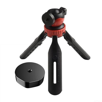 Tripod Mount Kit for Mini, Adjustable Height and Tilt for, Compact Tripod Stand for Outdoor Use, Portable Satellite Setup with Adapter(Black)