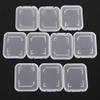 10pcs/lot Clear Plastic Memory Card Case, Compatible with SD/SDHC/SDXC/MicroSD/MicroSDHC/MicroSDXC Card Case Holder(Plastic Cases Only, Memory Cards Not Included) view 2