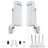Point to Point Starlink Internet Long Range Transmission with WiFi 6 Router and Bracket for Starlink Gen 3 Router, Starlink WiFi Extender, 5.8GHz 3KM with 18dBi High Gain Antenna, 2 Pack view 1