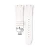 26mm Fluororubber Watch Strap For Audemars Piguet Royal Oak Offshore Pin Buckle/butterfly Buckle(White s2) view 1
