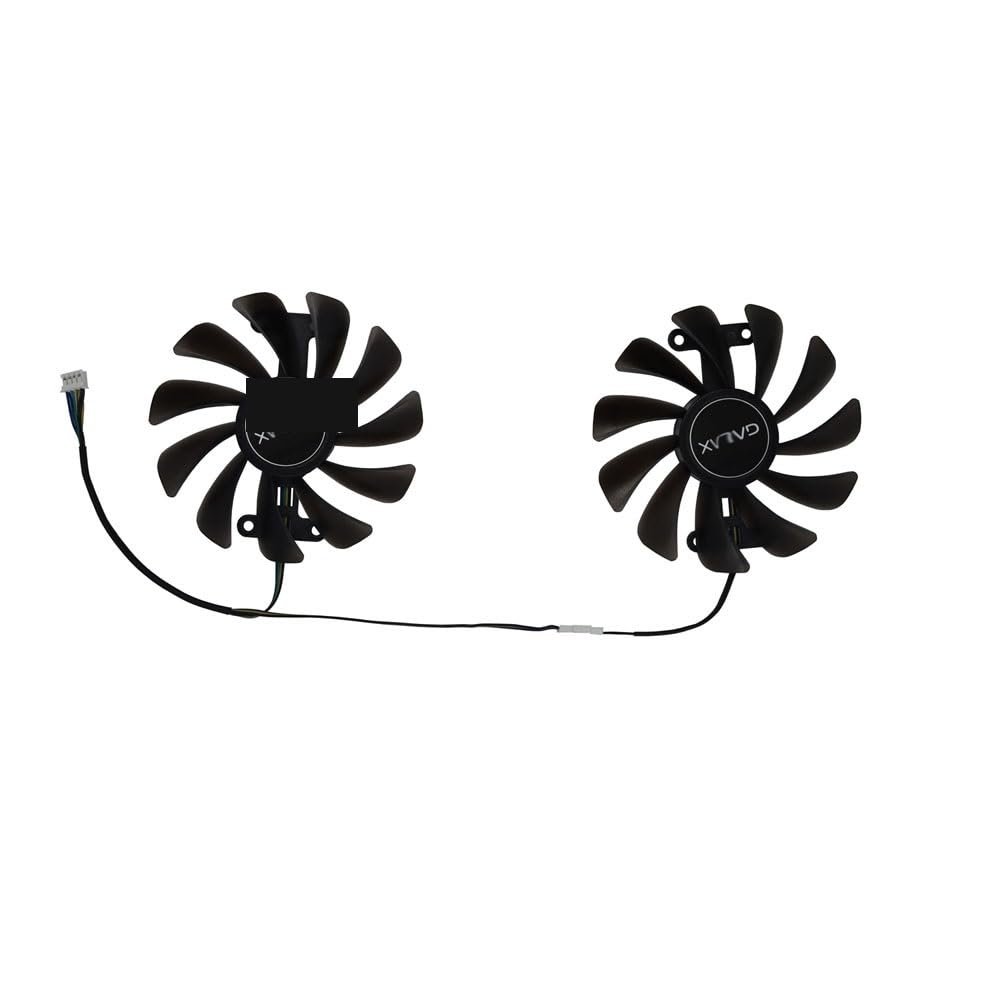2Pcs/Set,Video Cards Fan Cooler for Galax GTX 1070 EX for 1080 EXOC-SNPR Black for 1070Ti EX-SNPR White Laptop Parts