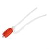 Manual Siphon for Liquid Transfer, Oil Water Fuel and Kerosene Transfer Hose Compatible with Car Boat Heater Use, Red White Plastic Sucker view 3