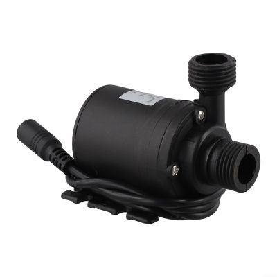 Brushless Submersible Water for Aquarium, DC 12V 24V Circulation with 5m Lift Height, for Ultra Quiet Compact Pond for Fish Tank and(DC12V)