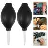 Gadpiparty 2Pcs Manual Rubber Bulb Air Blower Dust Blower for Camera Lens and Computer Cleaning Electronics Sensor Dust Removal Tool White Handle and Black Bulb view 3