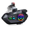 Khptop Motorcycle Helmet Bluetooth Headset, Bluetooth 5.4 Intercom for 2 Riders up to 1000m, IPX7 Waterproof, HD Speakers for Harley, Dirt Bike, ATV, & Snowmobile Helmet Communication System view 1