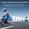 Khptop Motorcycle Helmet Bluetooth Headset, Bluetooth 5.4 Intercom for 2 Riders up to 1000m, IPX7 Waterproof, HD Speakers for Harley, Dirt Bike, ATV, & Snowmobile Helmet Communication System view 2