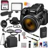 Nikon COOLPIX P1100 Digital Camera, 64GB Memory, Video Microphone, LED Video Light, Case, Tripod, Filters, Hood, Grip, & Video & Photo Editing Software Kit view 1