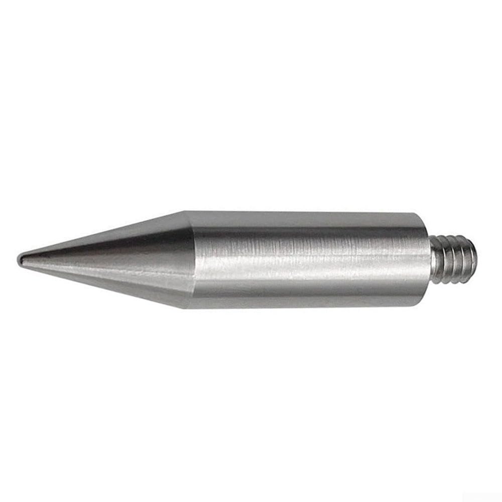 Stainless Steel Replacement Point for Pole, 1/4 Inch Thread, 50mm Height, Mini Pole Adapter, Surveying Pole Tip, Stainless Steel Body