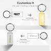 Custom Keychain Metal USB Flash Drives, Personalized Logo Key Ring USB Stick, Bulk Customized Thumb Drives for Promotional Gifts, Business Events, Key Accessories, Custom Packaging Option (50,2 GB) view 2