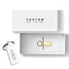 Custom Keychain Metal USB Flash Drives, Personalized Logo Key Ring USB Stick, Bulk Customized Thumb Drives for Promotional Gifts, Business Events, Key Accessories, Custom Packaging Option (50,2 GB) view 3