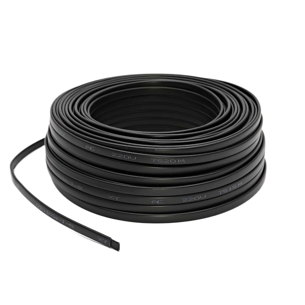 1pcs 8mm Width 20W/m Self-Regulating Heating Cable for Pipe Freeze Protection and Snow Melting(5M)