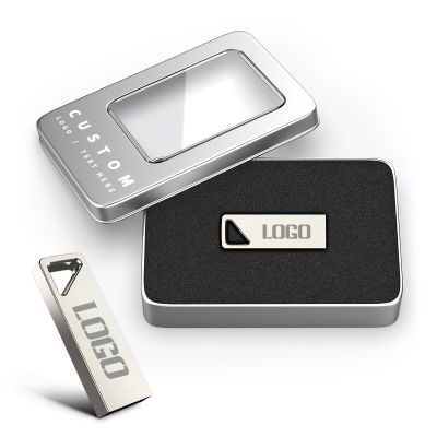 Custom Metal USB Flash Drives, Personalized Logo USB Sticks, Bulk Customized Thumb Drives for Business Promotional Gifts, Corporate Events, Wedding Favors, Custom Packaging Available (50,128 GB)