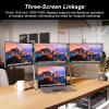 100% sRGB 1080P IPS Laptop Screen Extender Triple Monitor, 15.6" Foldable Portable Display for Laptop, Height Adjustable view 2