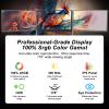 100% sRGB 1080P IPS Laptop Screen Extender Triple Monitor, 15.6" Foldable Portable Display for Laptop, Height Adjustable view 3