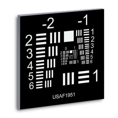 Optical Microscope Camera Test Chart 3 x 3in, Standard Reflection/Non-Reflective Card, Positive/Negative Film, for Accurate Vision Inspection
