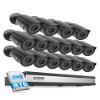 ZOSI 16CH 3K Lite Security Camera System with Audio, AI Human/Vehicle Detection, Night Vision, 16 x 1080P Metal Weatherproof Wired Cameras, 16 Channel Surveillance DVR with 4TB HDD for 24/7 Recording view 1