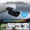 ZOSI 16CH 3K Lite Security Camera System with Audio, AI Human/Vehicle Detection, Night Vision, 16 x 1080P Metal Weatherproof Wired Cameras, 16 Channel Surveillance DVR with 4TB HDD for 24/7 Recording view 2