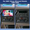 2+32G Double Din Car Stereo Radio Upgraded for 2007 Chevy Silverad Classic 1500 2500 with Wireless Carplay Android Auto, 7'' Touch Screen Android 14 GPS Navi Head Unit FM/SWC/WiFi/Bluetooth/Camera view 2