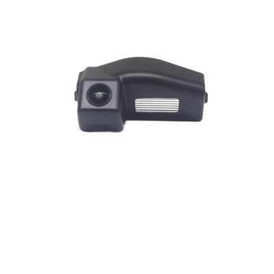 1080P 140 Degrees Fisheye Car Reverse Backup Rear View Camera Compatible with Mazda 2 DE Hatchback 2007~2010 2011 2012 2013 2014 2015(Camera Rectifier)