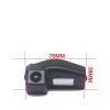 1080P 140 Degrees Fisheye Car Reverse Backup Rear View Camera Compatible with Mazda 2 DE Hatchback 2007~2010 2011 2012 2013 2014 2015(Camera Rectifier) view 3