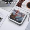 FekiLoot San Francisco Golden Gate Bridge DVD Case Large Storage Disc Wallet Bag Portable CD Case Holder 40 Capacity Hard Plastic Disc Cases Storage Binder DVD Case Wallet for Car Home Office Travel view 4
