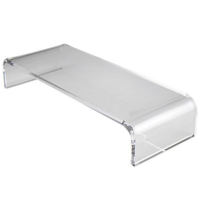 BUGUUYO Acrylic Monitor Stand and Keyboard Cover 2-In-1 Anti-Cat Dust Protector with Ergonomic Wrist Pad Computer Lifting Rack for Home Office PC Gaming Setup