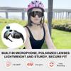 hwqsad 2026 Upgraded POV Glasses 4K Baseball Glasses, Smart Baseball Sunglasses with Camera, Anti-Glare, Loop Recording, for Sports (E) view 3