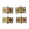 4PCS Steel Cable Pulley Set with Dual Ball Bearings for 8mm Rope - V Type Heavy Duty Track Pulley, 31mm Roller Diameter, Galvanized Steel, 200kg Max Load view 2
