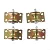 4PCS Steel Cable Pulley Set with Dual Ball Bearings for 8mm Rope - V Type Heavy Duty Track Pulley, 31mm Roller Diameter, Galvanized Steel, 200kg Max Load view 3