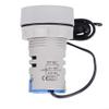 AC 380V 22mm LED Current Meter with Digital Ampere Display, 5 Color Panel Mount Electrical for Industrial AC Ammeter Applications, Mini LED(Blue) view 2