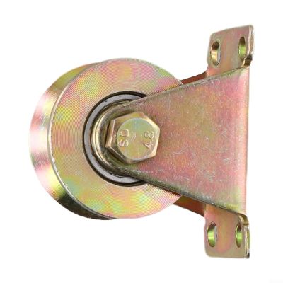Track Pulley for Ropes, Steel Cable Pulley 1-8mm with Ball Bearings, Galvanized Heavy Duty V Type Pulley Wheel, Rope Guide for Sliding Door(50mm)