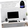 Kisangel USB Powered Mini Multimedia Speaker with LED Light, 3.5mm Audio Input External Loudspeaker for Laptop and Desktop, Portable Plug-in Computer Speaker, Black Blue, Compatible with 5V view 3