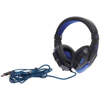 BRIGHTFUFU Gaming Headset with Microphone Wired Over-Ear Cushioned Headphones for PC Gaming, Noise Reduction Mic, RGB Light, Suitable for Live Streaming and Online Games