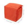 Veemoon Polyester Camera Lens Pouch Waterproof Shockproof Protective Case for DSLR and Mirrorless Cameras, Thick Padded Lens Bag for Outdoor Photography, Orange view 2