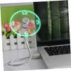 CONGARTENO Creative USB Clock Fan with LED Display Portable USB Rechargeable Mini Fan for Home Office Quiet Cooling Personal view 3
