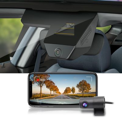 Fitcamx Front 2160P+Rear 1080P Dash Cam Adapts for Ford Bronco 2025-2026 & Bronco Rapor (HD2-D8300), OEM Factory Look, 2 Way HD Video, WiFi & APP, Loop Recording, G-Sensor, Easy to Use, 128GB Card