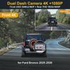Fitcamx Front 2160P+Rear 1080P Dash Cam Adapts for Ford Bronco 2025-2026 & Bronco Rapor (HD2-D8300), OEM Factory Look, 2 Way HD Video, WiFi & APP, Loop Recording, G-Sensor, Easy to Use, 128GB Card view 3
