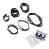 FUNNETOYU 50Pcs Square Flat Cassette Player Belts Rubber Replacement for Tape Deck Recorder Maintenance Repair, Compatible with Cassette Tape Machines and CD Players view 1