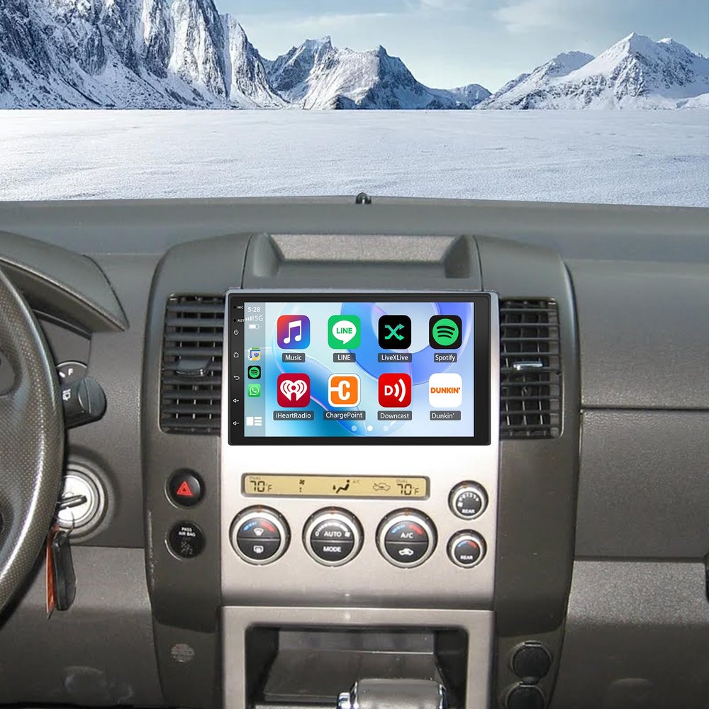 Android 14 Car Stereo Radio Fits for Nissan Pathfinder R51 2005-2013, 7" Touch Screen Head Unit Car Radio with Wireless Carplay Android Auto GPS Bluetooth WiFi FM RDS DSP SWC Backup Camera