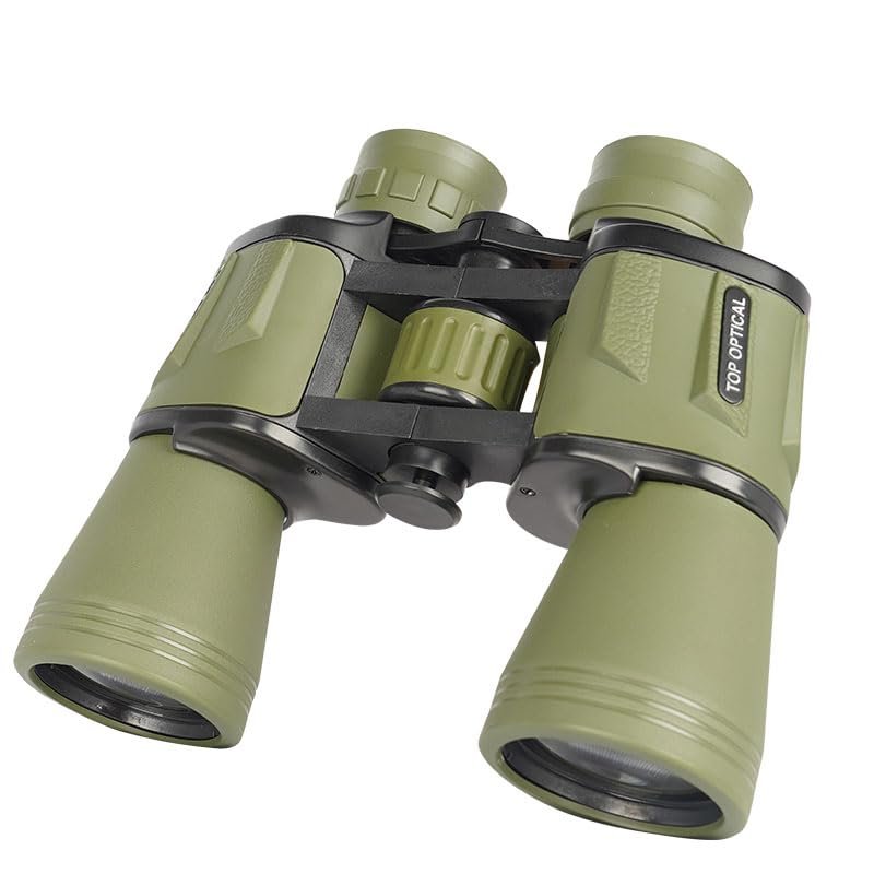 10x50mm Binoculars Adults and Teens,High Power HD Optics for Optics for Bright and Clear Viewing, Perfect for Bird Watching, Hunting, Sports, and Stargazing (Cracked Parts Green)