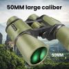 10x50mm Binoculars Adults and Teens,High Power HD Optics for Optics for Bright and Clear Viewing, Perfect for Bird Watching, Hunting, Sports, and Stargazing (Cracked Parts Green) view 3